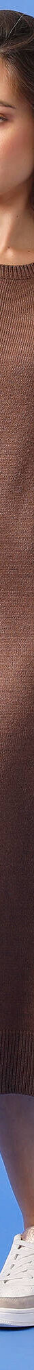 Robe longue en tricot manches blousantes (taupe) Robe longue en tricot manches blousantes (taupe)
